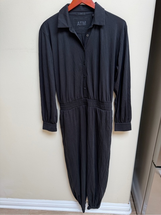 ATM Anthony Thomas Melillo Dresses & Skirts - ATM Anthony Thomas Melillo Black Long-Sleeve Jumpsuit